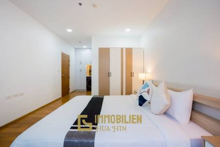 คอนโด 2 ห้องนอนรีโนเวทใหม่ริมทะเล ที่บ้านแสนสุข หัวหิน