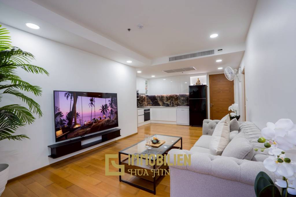 คอนโด 2 ห้องนอนรีโนเวทใหม่ริมทะเล ที่บ้านแสนสุข หัวหิน