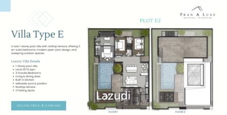 3 Bed 3 Bath 289 SQ,M Pranaluxe Pool Villas Phase 2