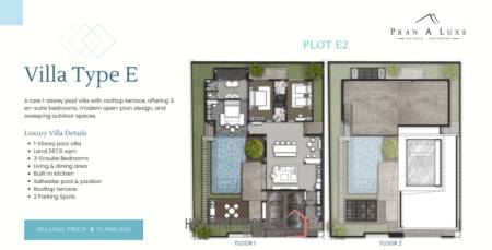 3 Bed 3 Bath 289 SQ,M Pranaluxe Pool Villas Phase 2