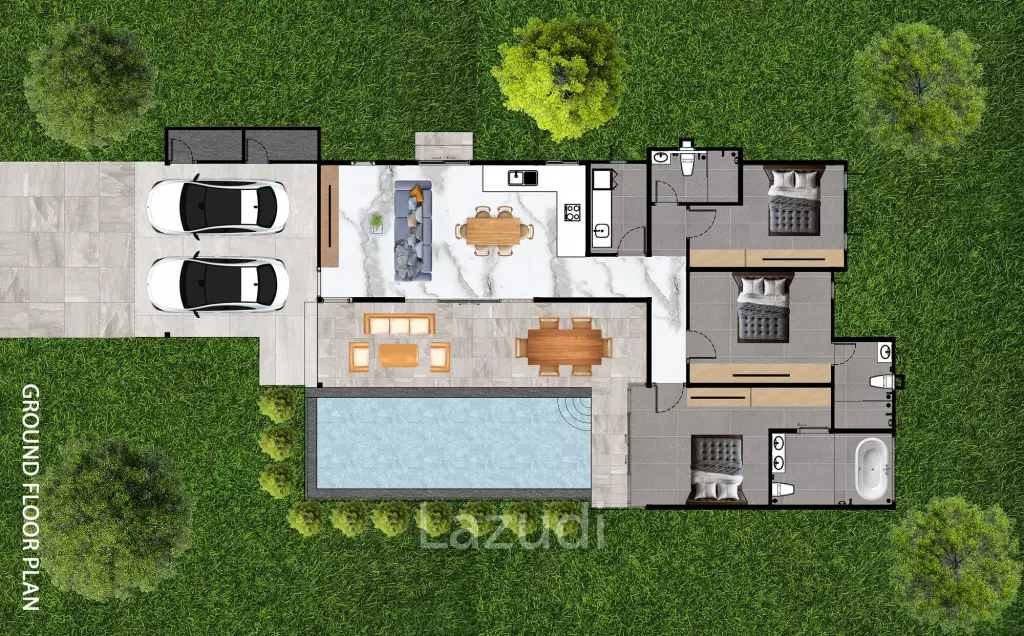 3 Bed 3 Bath 225 SQ,M Green Village