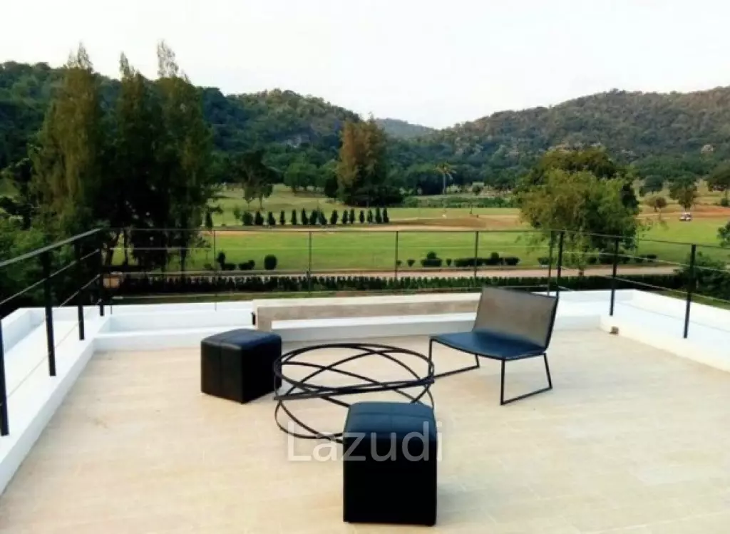 Kao Tao : Great Design 2 storey 4 bed pool villa over looking Golf Course and 2 mins walk to the Beach