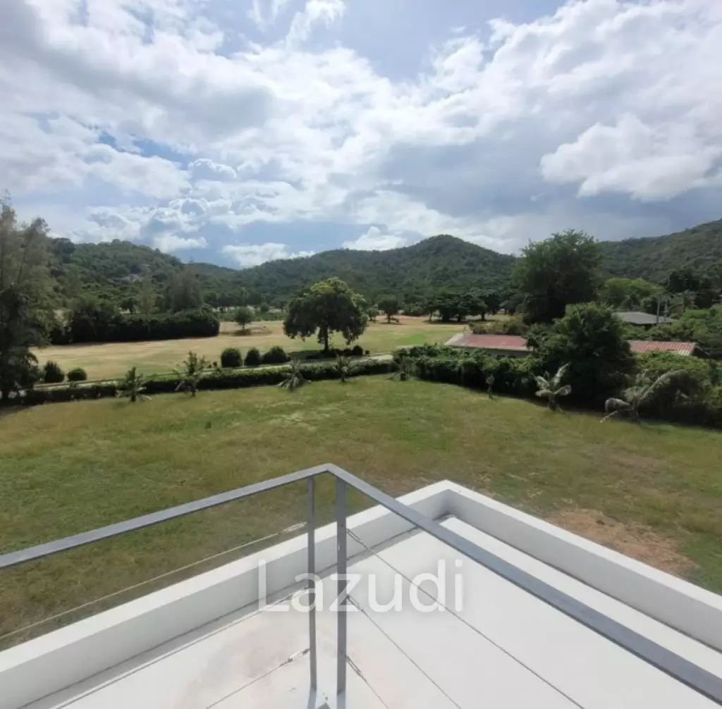 Kao Tao : Great Design 2 storey 4 bed pool villa over looking Golf Course and 2 mins walk to the Beach