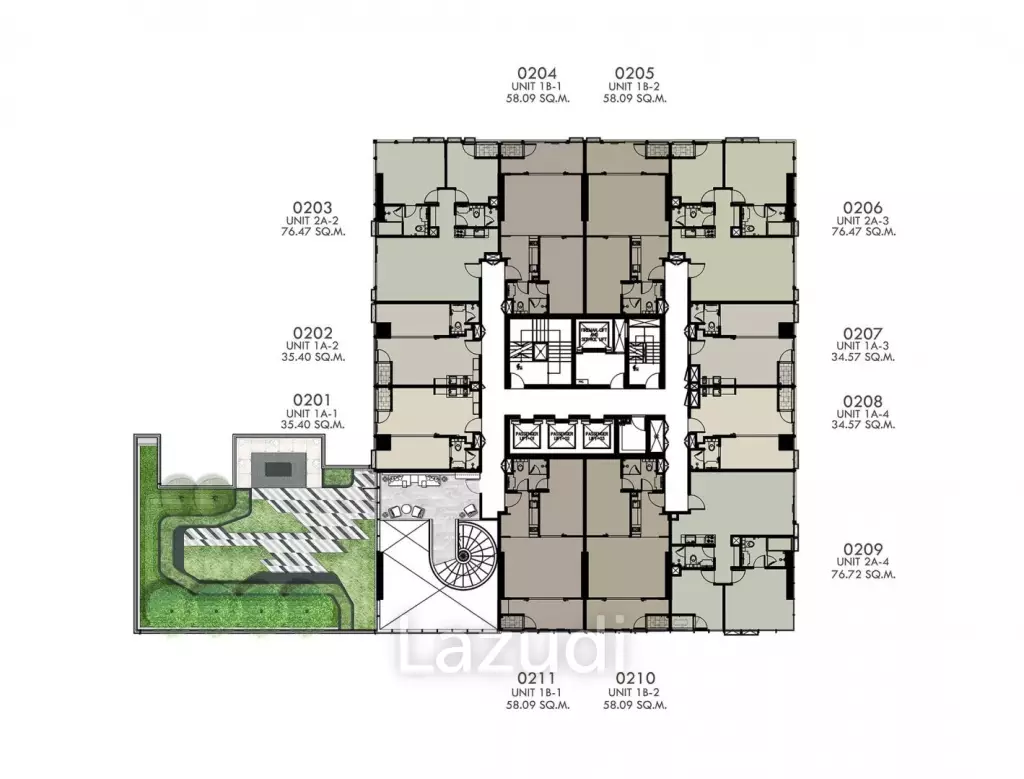 1 Bed 1 Bath 35 SQ.M Siamese Exclusive Queens