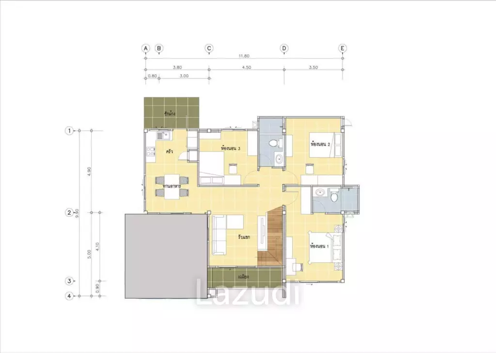 Hin Lek Fai: 4 Bedrooms, 3 Bathrooms for Sale