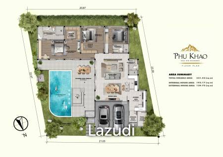 321 sqm pool villa in Hua Hin Nong Kae Phu Khao Residence