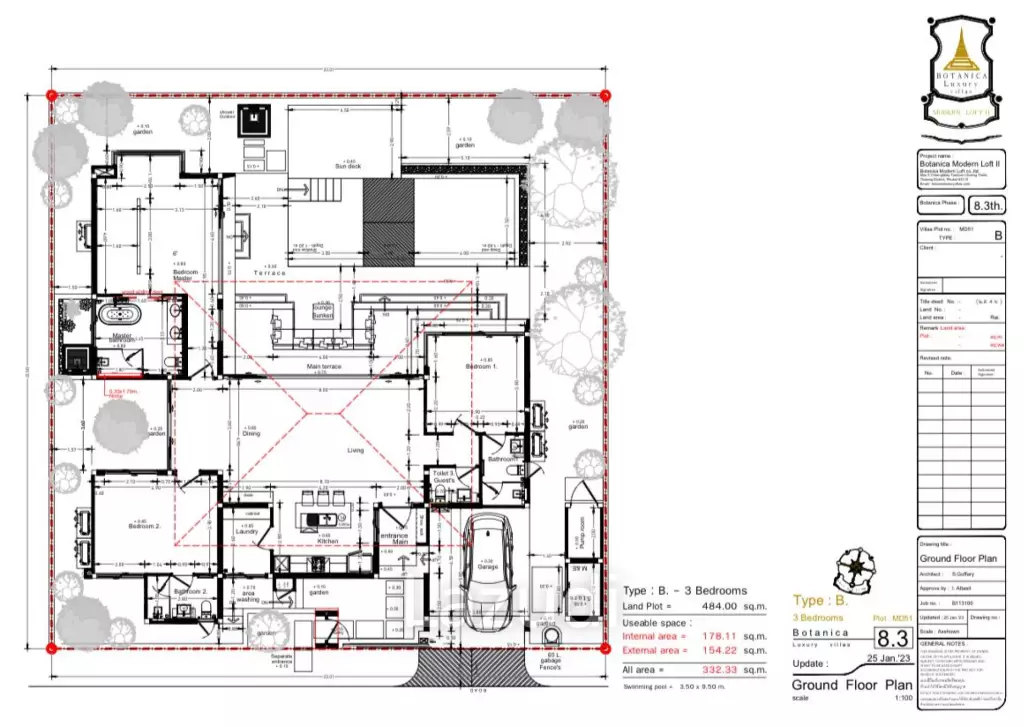 Modern Luxury 3-Bedroom Pool Villa For Sale In Thalang