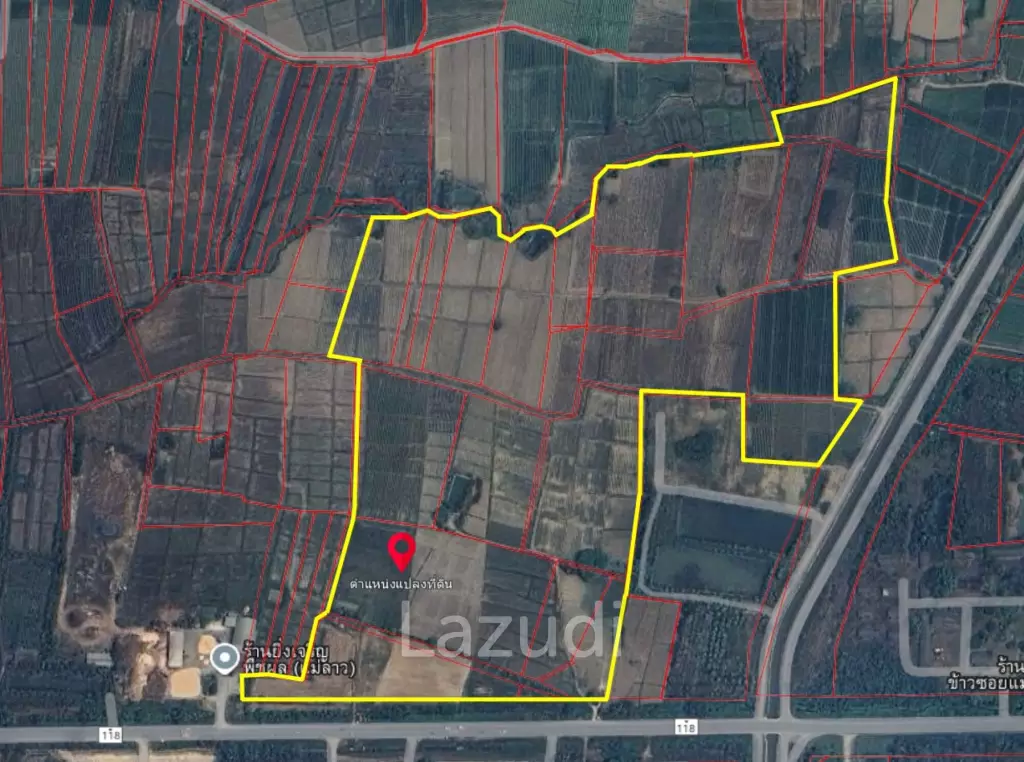 107 Rai Land for Sale Close Chiang Rai-Chiang Mai Main Road.