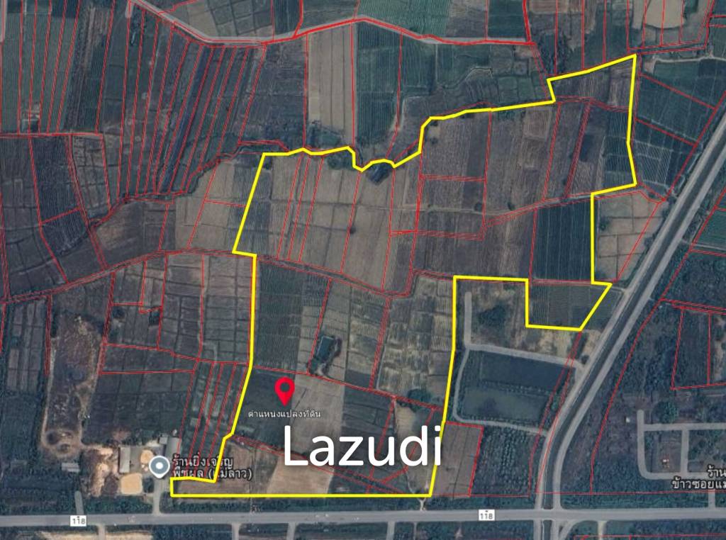 107 Rai Land for Sale Close Chiang Rai-Chiang Mai Main Road.