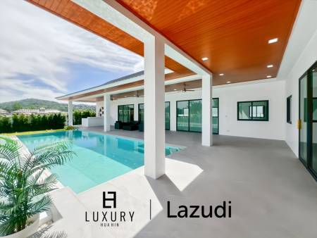 Piscine à débordement de 12 mètres / 4 chambres / terrain de 800 m²