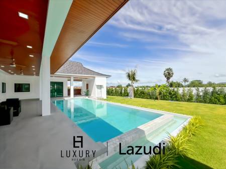 Piscine à débordement de 12 mètres / 4 chambres / terrain de 800 m²