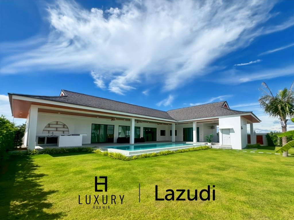 Piscine à débordement de 12 mètres / 4 chambres / terrain de 800 m²