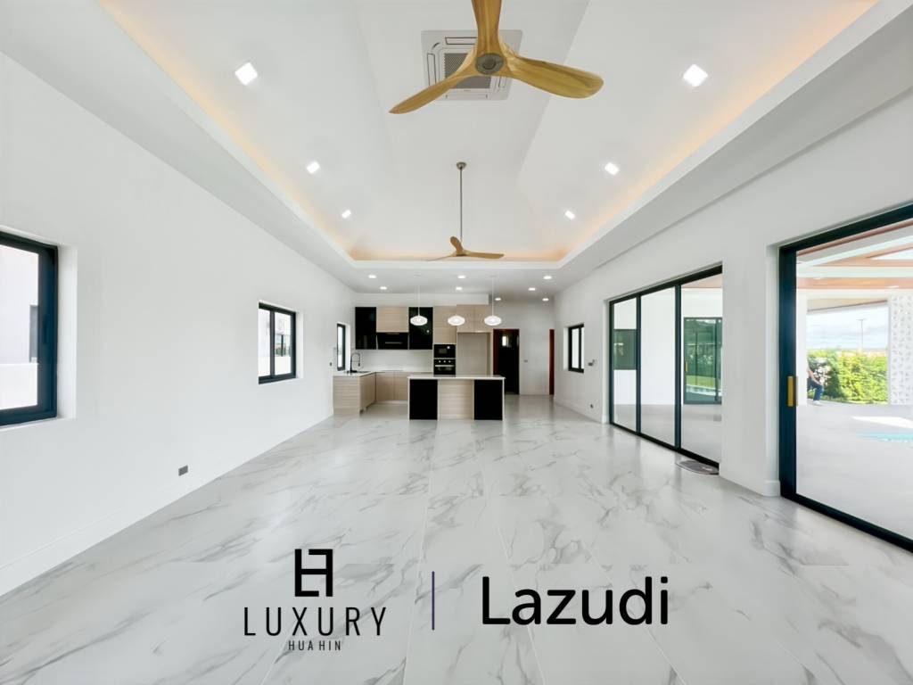 Piscine à débordement de 12 mètres / 4 chambres / terrain de 800 m²