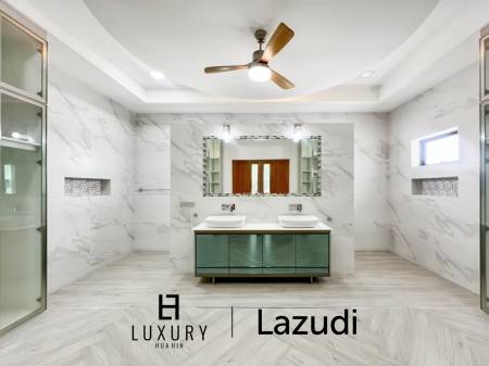 Piscine à débordement de 12 mètres / 4 chambres / terrain de 800 m²