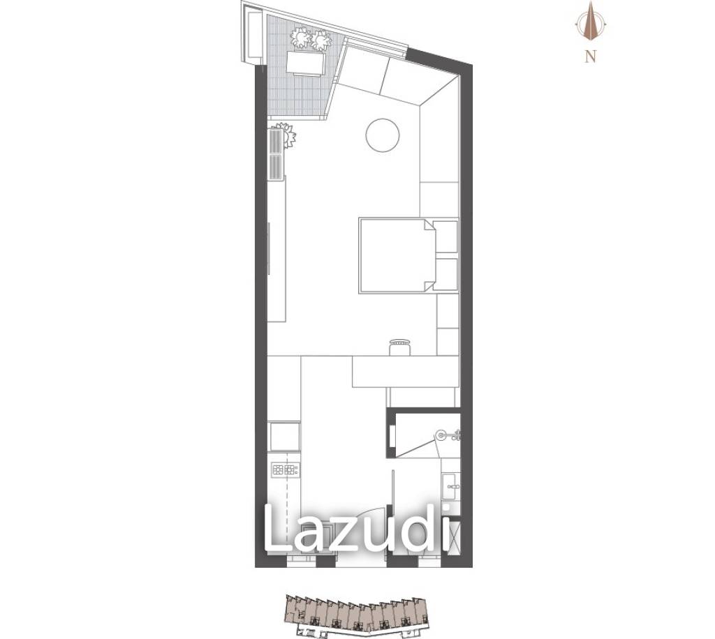 Ready-to-Move-in Foreign-Quota Top Floor Studio