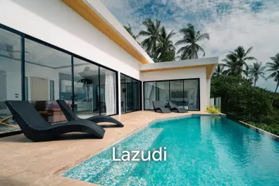 Modern 4-Bedroom Sea View Pool Villa in Chaweng Hills