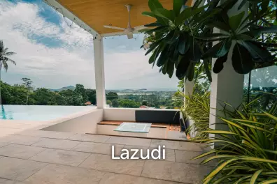 Modern 4-Bedroom Sea View Pool Villa in Chaweng Hills