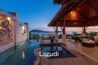 3-Bedroom Pool Villa for Rent with Amazing Views of Patong Bay and Sunsets ✅
