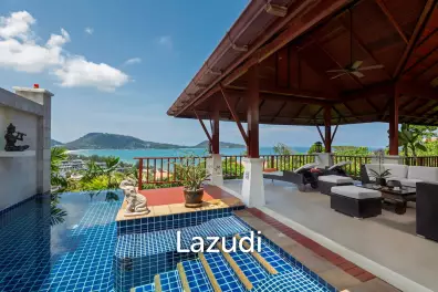 3-Bedroom Pool Villa for Rent with Amazing Views of Patong Bay and Sunsets ✅