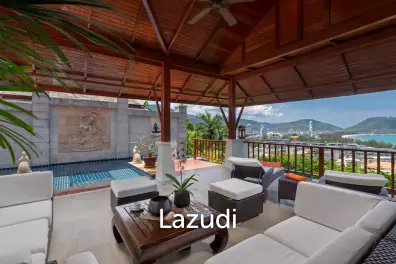 3-Bedroom Pool Villa for Rent with Amazing Views of Patong Bay and Sunsets ✅
