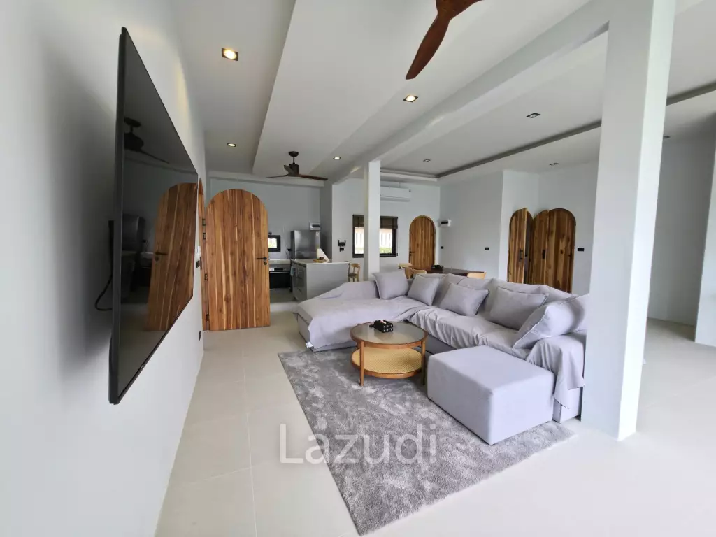 Brand-new 3-Bed Garden-Pool Villa for Sale in Central Bophut Area