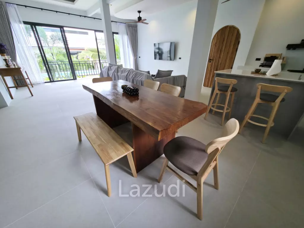 Brand-new 3-Bed Garden-Pool Villa for Sale in Central Bophut Area