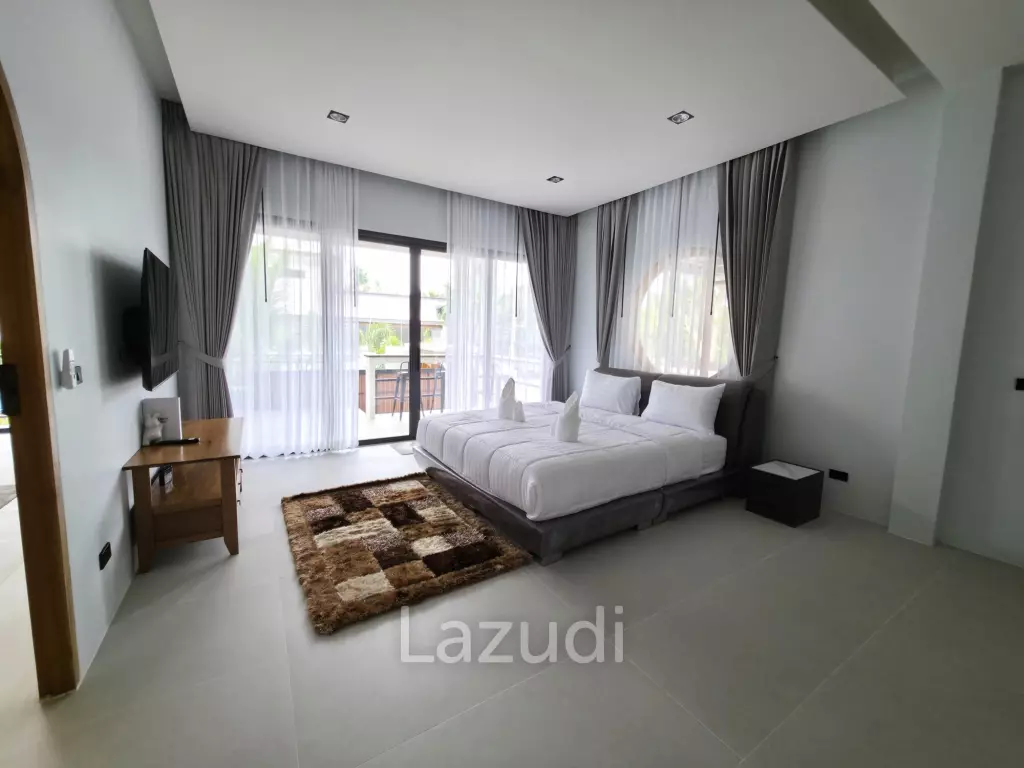 Brand-new 3-Bed Garden-Pool Villa for Sale in Central Bophut Area