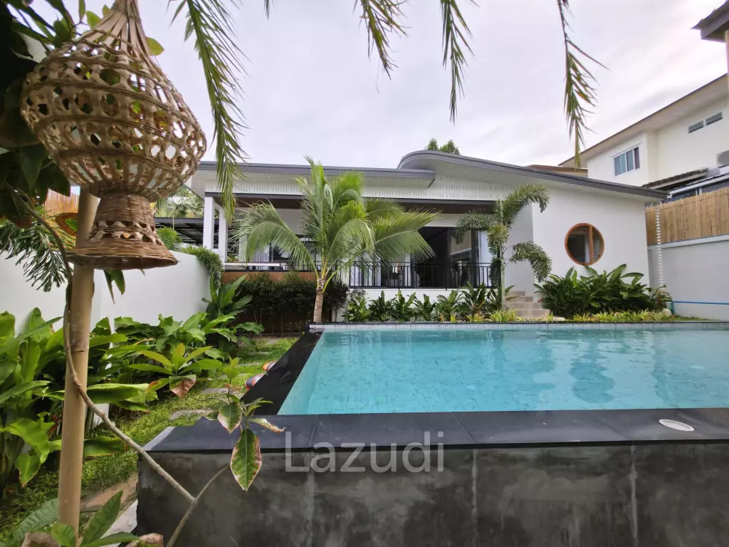 Brand-new 3-Bed Garden-Pool Villa for Sale in Central Bophut Area