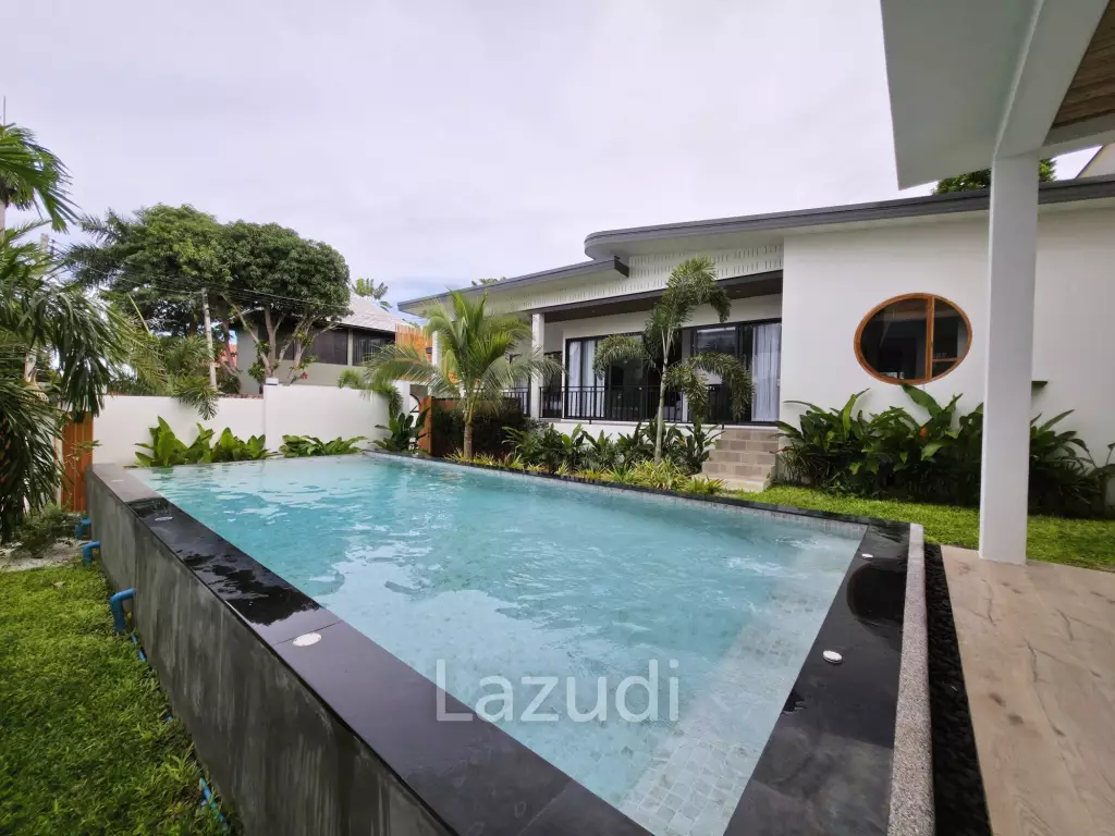 Brand-new 3-Bed Garden-Pool Villa for Sale in Central Bophut Area