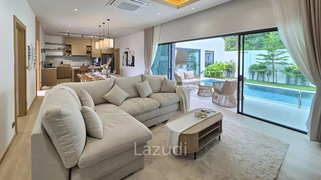 Modern Compact 2-Bedroom Pool Villa for Sale in Chalong