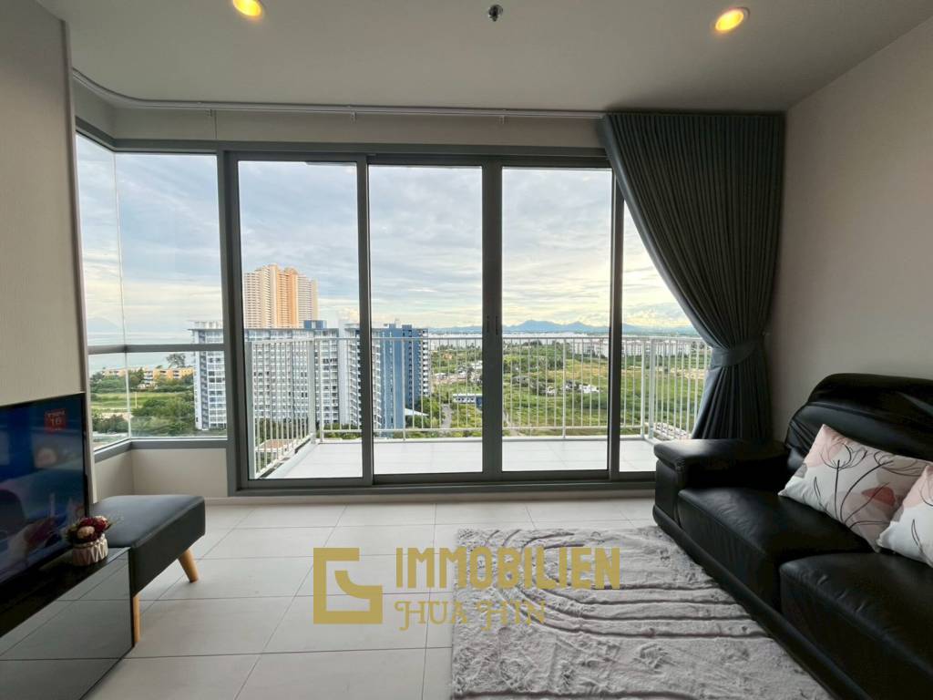 Baan Thew Talay: Eckwohnung mit Meerblick und 2 Schlafzimmern und 2 Bädern