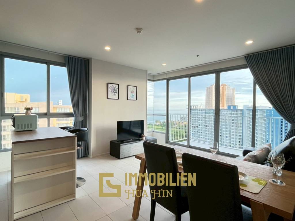 Baan Thew Talay: Eckwohnung mit Meerblick und 2 Schlafzimmern und 2 Bädern