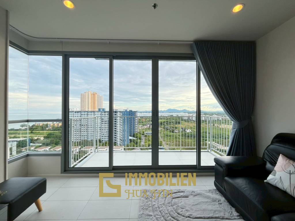 Baan Thew Talay: Eckwohnung mit Meerblick und 2 Schlafzimmern und 2 Bädern