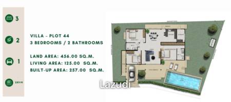 3 Bed 2 Bath 257 SQ,M Sivana Gardens Pool Villas