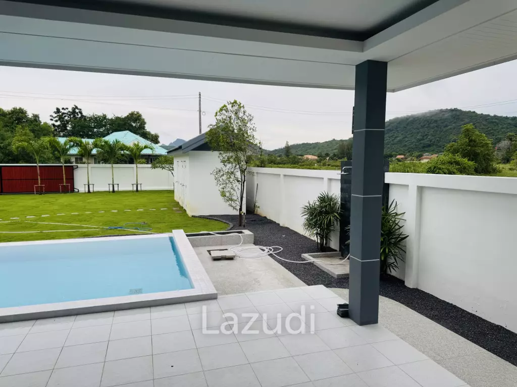 Sam Roi Yot: Brand-New 4-Bedroom Pool Villa Modern, No Fees