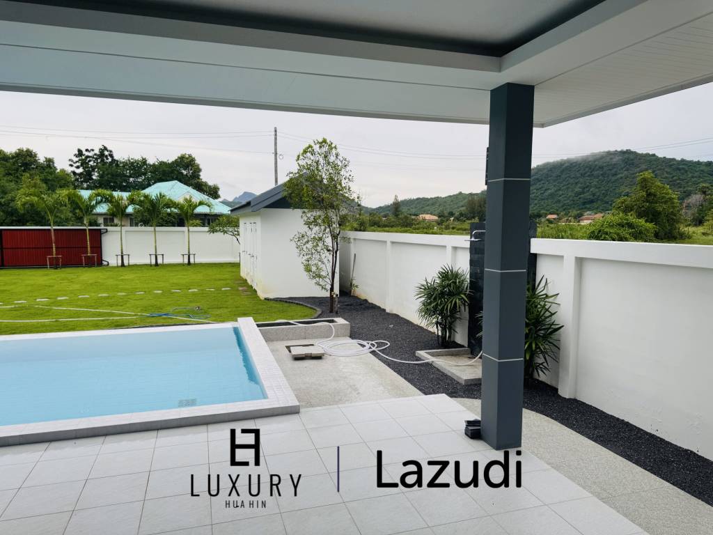 Sam Roi Yot: Brand-New 4-Bedroom Pool Villa Modern, No Fees