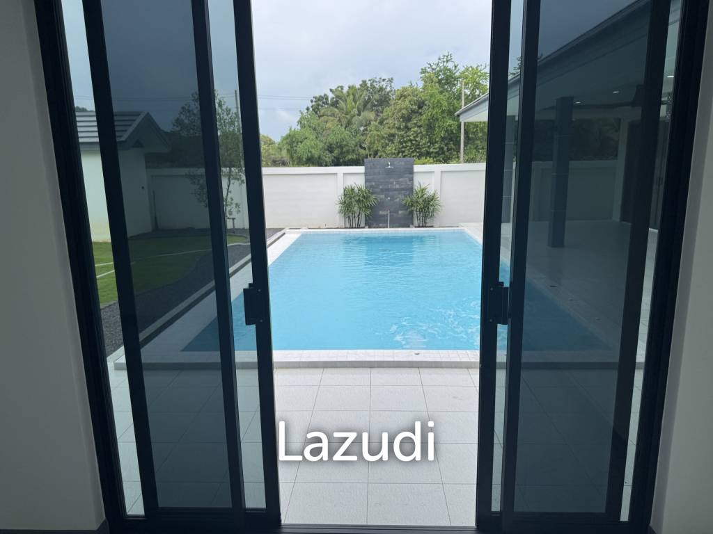 Sam Roi Yot: Brand-New 4-Bedroom Pool Villa Modern, No Fees
