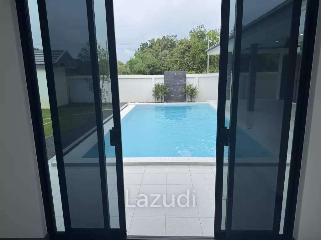 Sam Roi Yot: Brand-New 4-Bedroom Pool Villa Modern, No Fees
