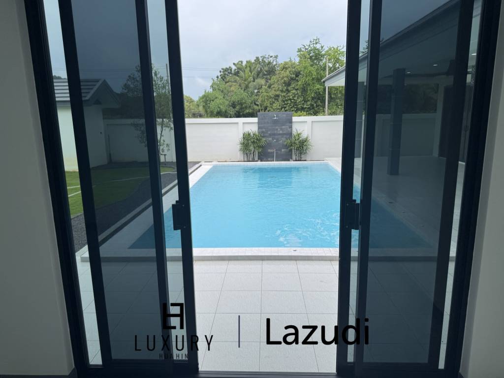 Sam Roi Yot: Brand-New 4-Bedroom Pool Villa Modern, No Fees