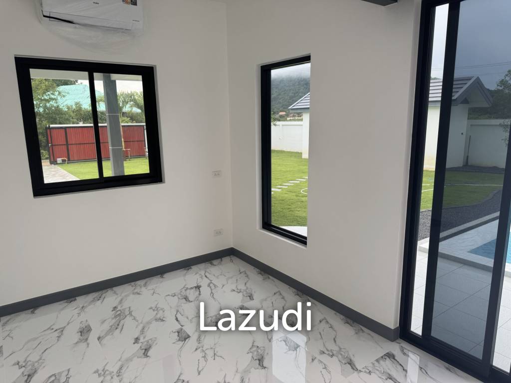 Sam Roi Yot: Brand-New 4-Bedroom Pool Villa Modern, No Fees