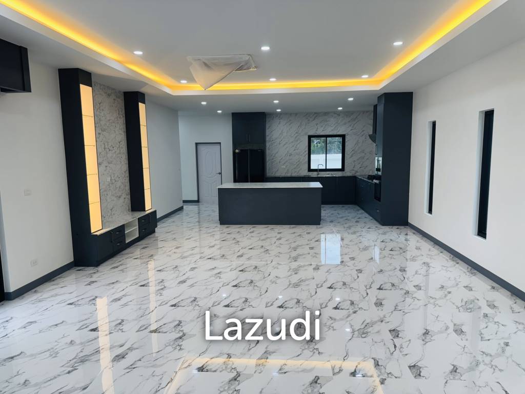 Sam Roi Yot: Brand-New 4-Bedroom Pool Villa Modern, No Fees