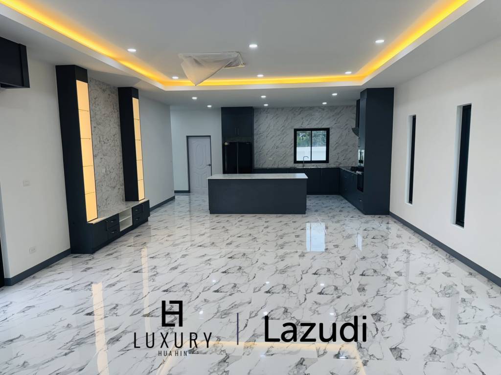 Sam Roi Yot: Brand-New 4-Bedroom Pool Villa Modern, No Fees