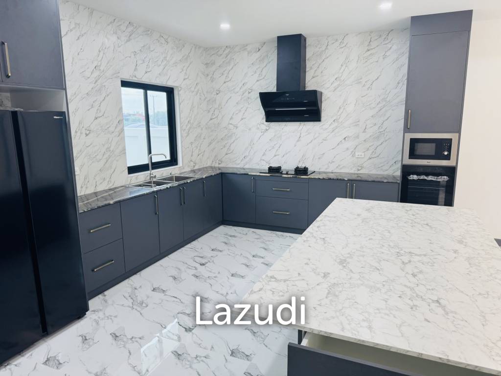 Sam Roi Yot: Brand-New 4-Bedroom Pool Villa Modern, No Fees