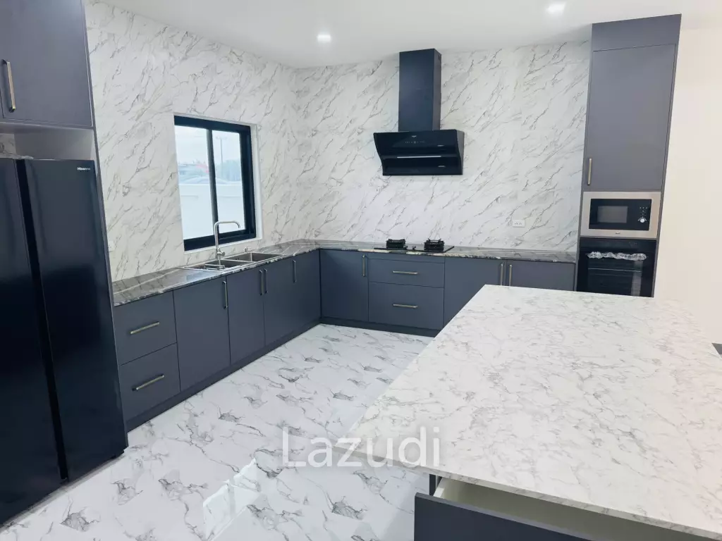 Sam Roi Yot: Brand-New 4-Bedroom Pool Villa Modern, No Fees