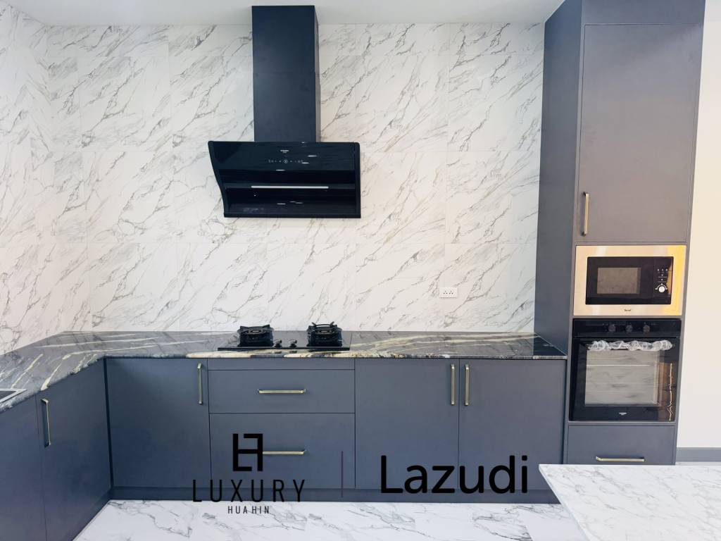 Sam Roi Yot: Brand-New 4-Bedroom Pool Villa Modern, No Fees