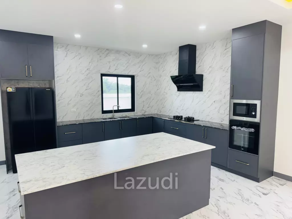 Sam Roi Yot: Brand-New 4-Bedroom Pool Villa Modern, No Fees