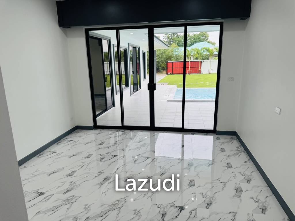 Sam Roi Yot: Brand-New 4-Bedroom Pool Villa Modern, No Fees