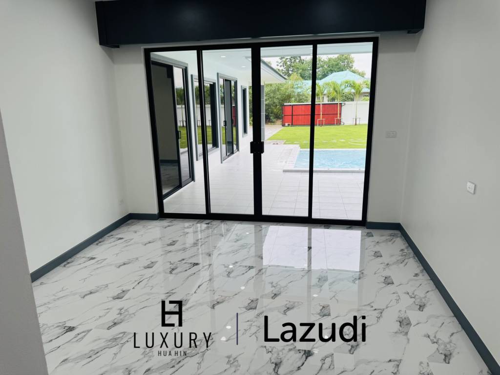 Sam Roi Yot: Brand-New 4-Bedroom Pool Villa Modern, No Fees