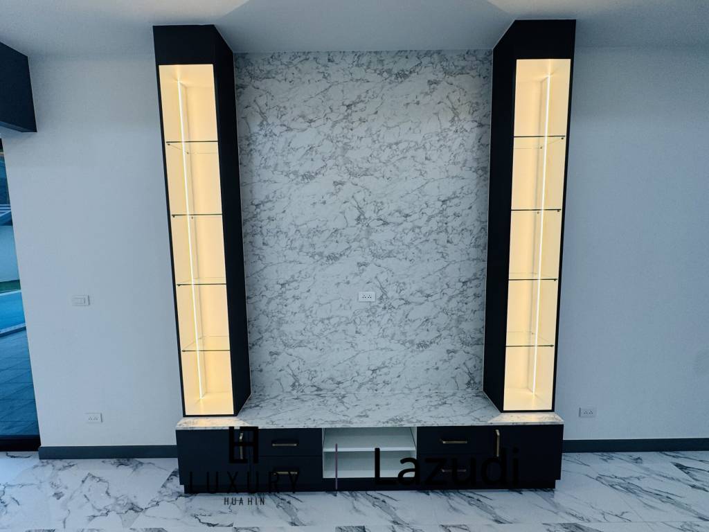 Sam Roi Yot: Brand-New 4-Bedroom Pool Villa Modern, No Fees