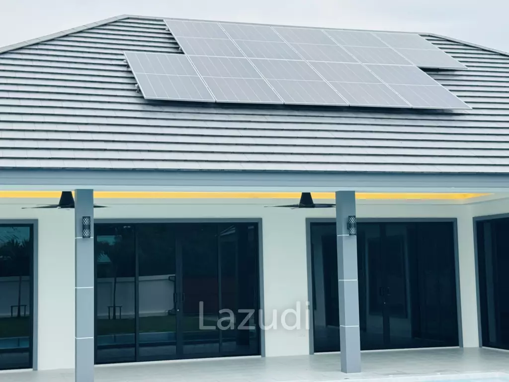 Sam Roi Yot: Brand-New 4-Bedroom Pool Villa Modern, No Fees